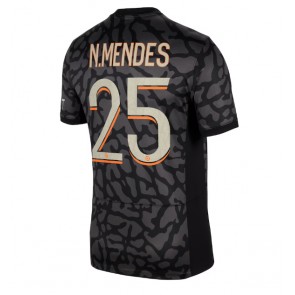 Paris Saint-Germain Nuno Mendes #25 Rezervni Dres 2023-24 Kratak Rukavima